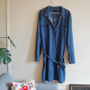 GAP chambray shirt dress XXL
